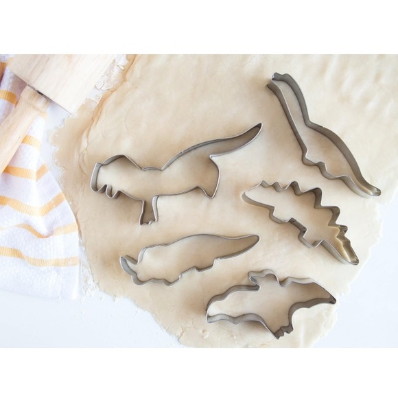 NWT Dinosaur Cookie Cutters Stainless Steel Fox Run Set of 5 - Picture 5 of 5